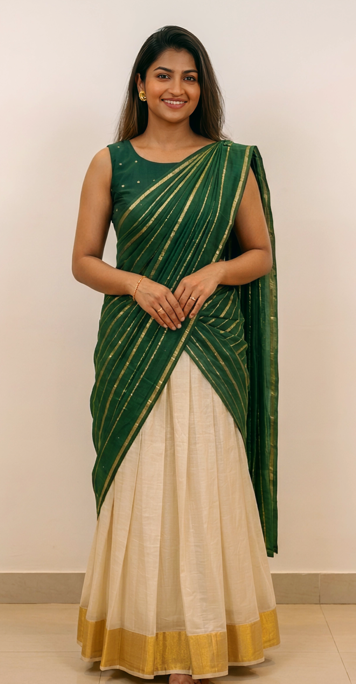 Ready Stitched Dhavani Set Festive Special