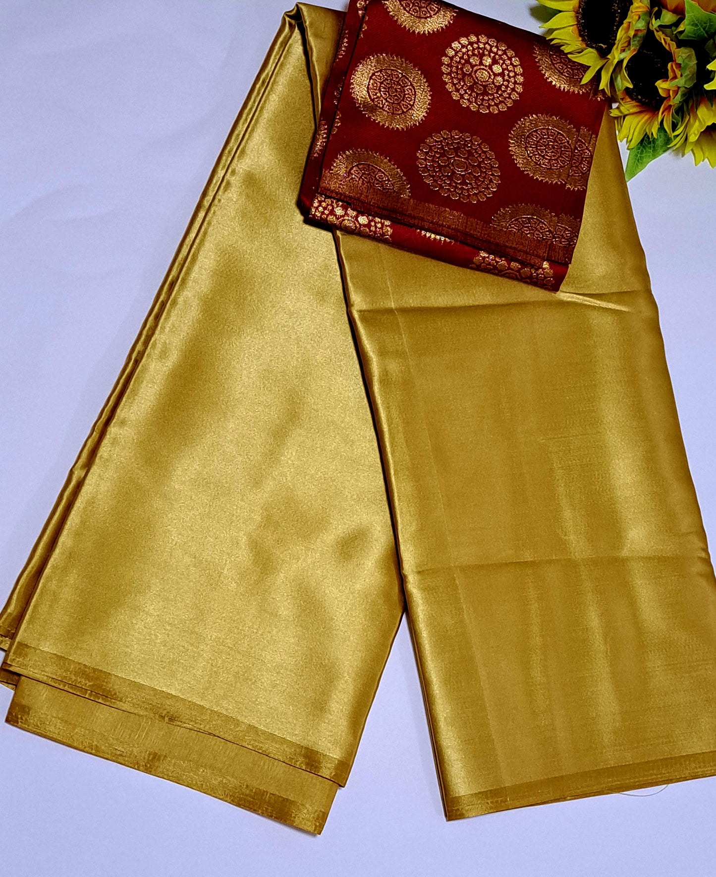 DESIGNER SAREE WITH STICHED BLOUSE