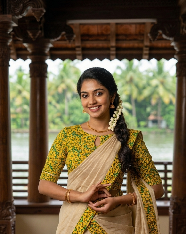 Style It Your Way | Vishu Dhavani Set