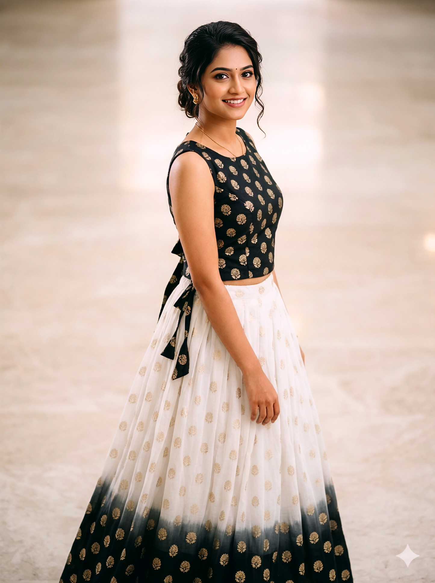 SKIRT AND TOP TRADITIONAL SET.