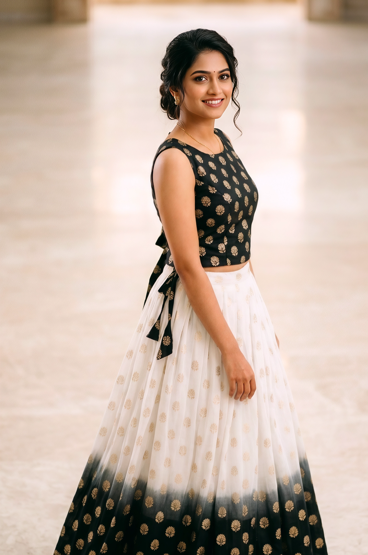 SKIRT AND TOP TRADITIONAL SET.
