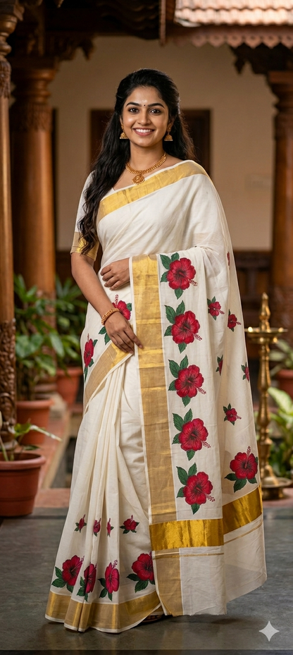 Chembarathy Kerala  Saree