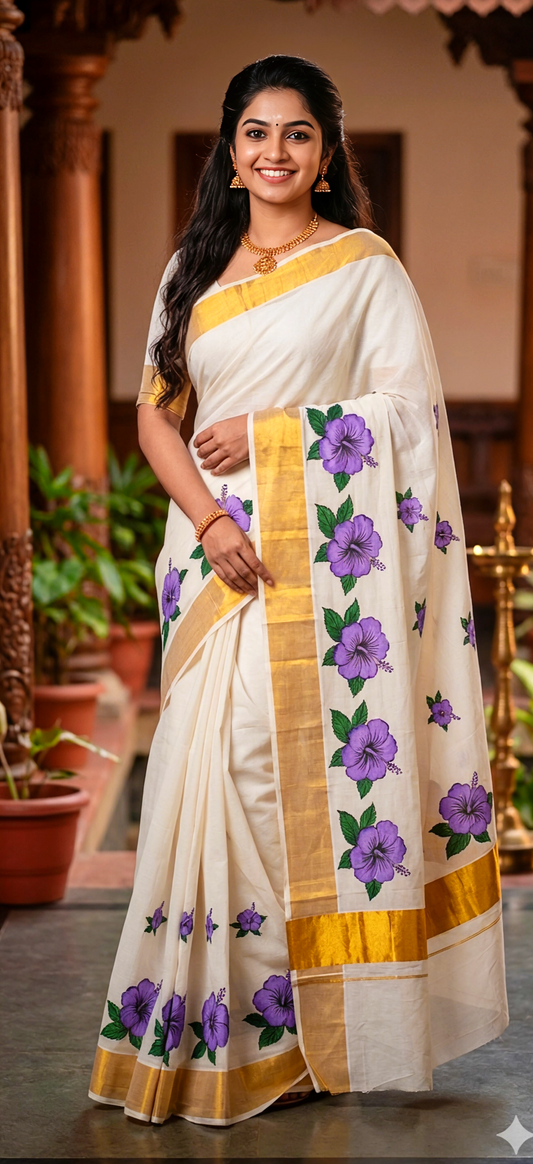 Chembarathy Kerala  Saree