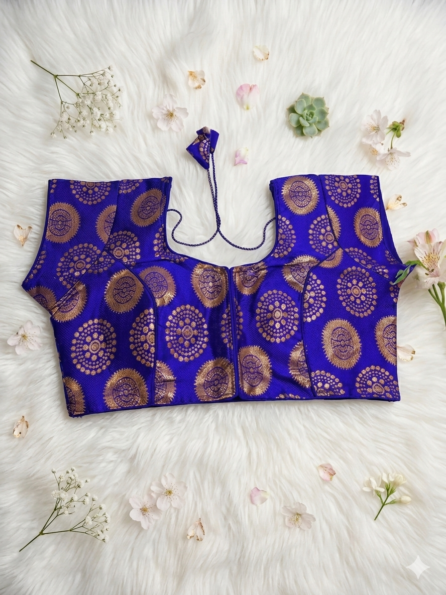 Ready to Wear Banarasi Blouse – Sizes 36–42 (Alterable)