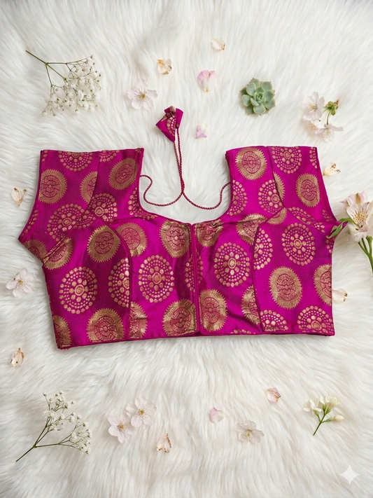 Ready to Wear Banarasi Blouse – Sizes 36–42 (Alterable)
