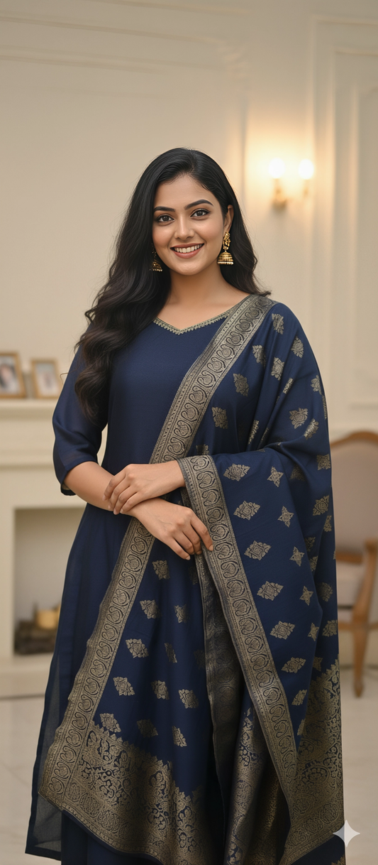 Banarasi  Kurta Set — Party Wear