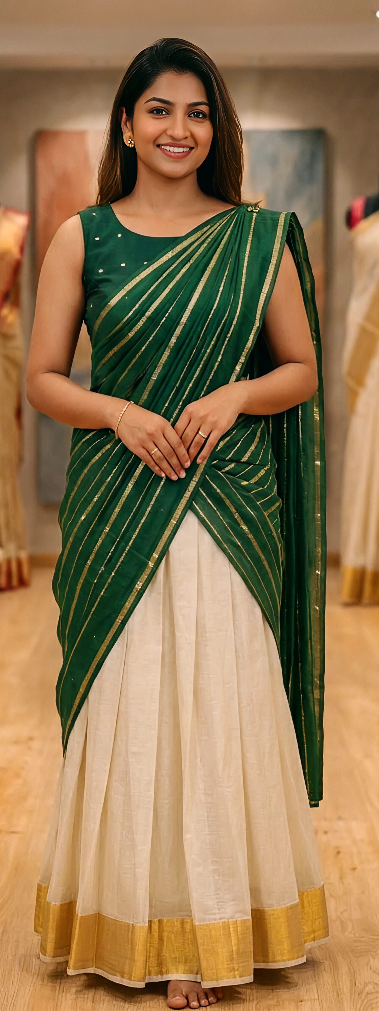 Ready Stitched Dhavani Set  Festive Special