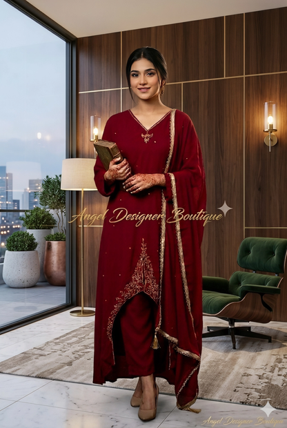 Designer   Set – Black | Maroon | Royal Blue