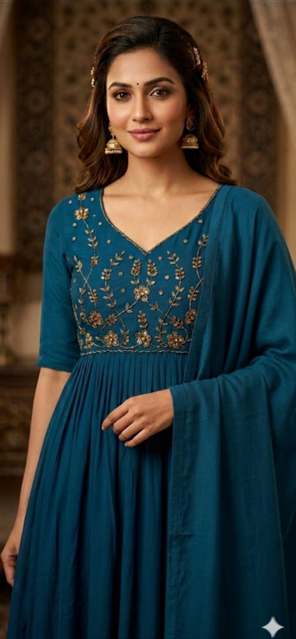 Party Wear Churidar Set.