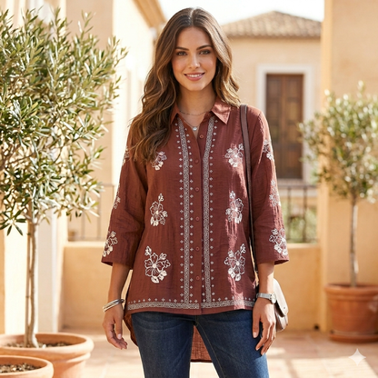 Linen Short Tops