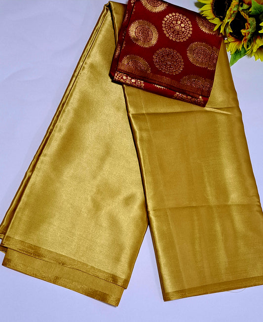 DESIGNER SAREE WITH STICHED BLOUSE