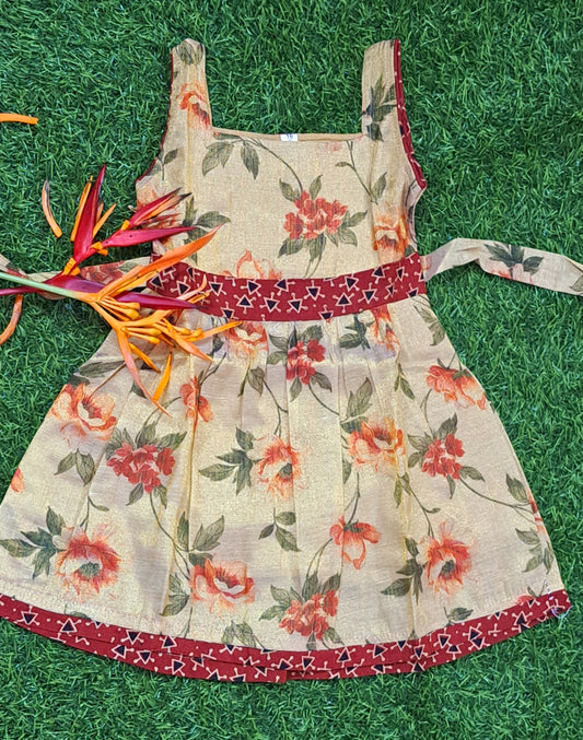 Girls Floral Frock | Festive Kids Dress