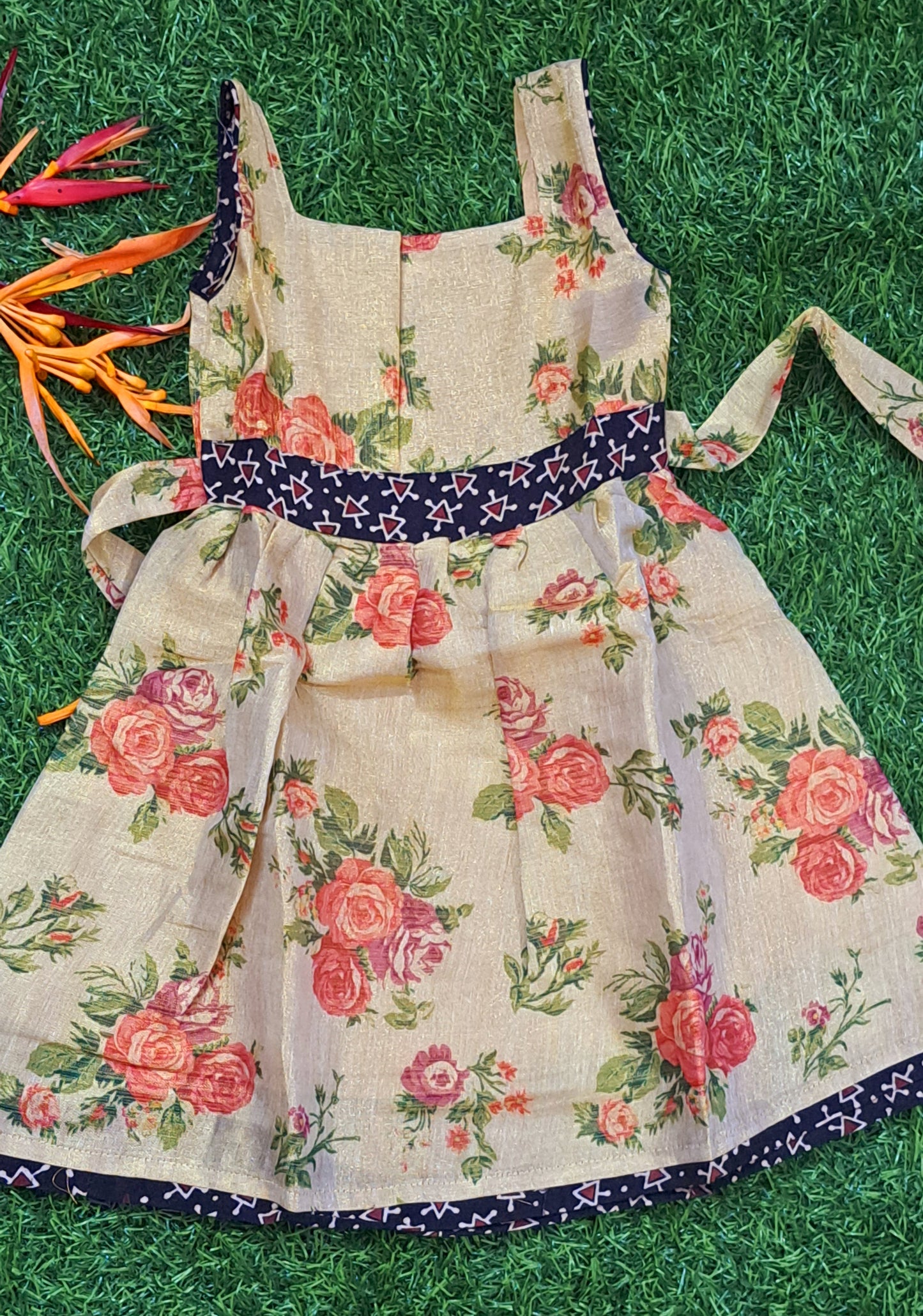 Girls Floral Frock | Festive Kids Dress