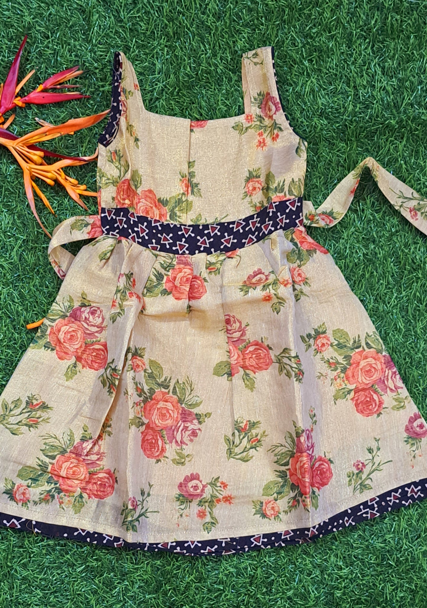Girls Floral Frock | Festive Kids Dress