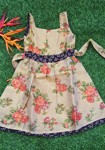 Girls Floral Frock | Festive Kids Dress