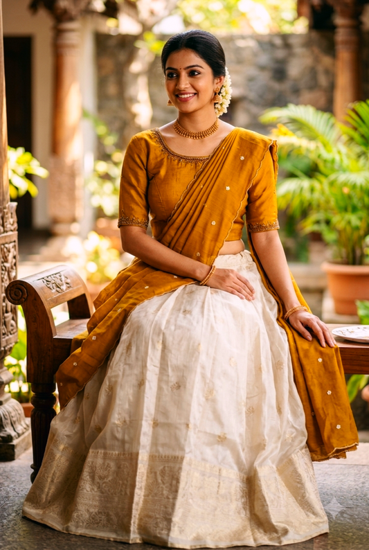 FULLY STICHED Dhavani Set
