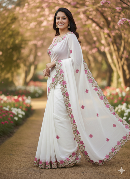 Sarees With STICHED BLOUSE.