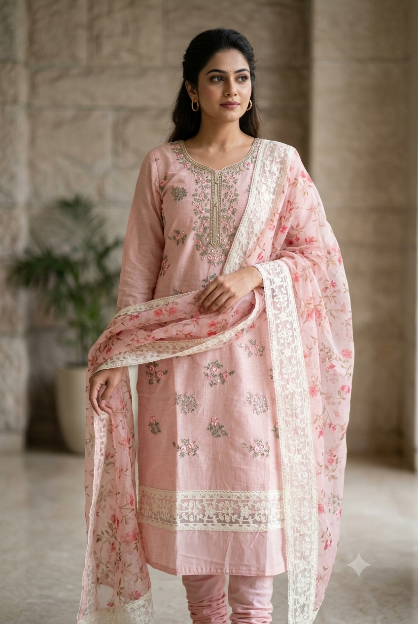 DESIGNER WEAR PREMIUM CHURIDAR SET