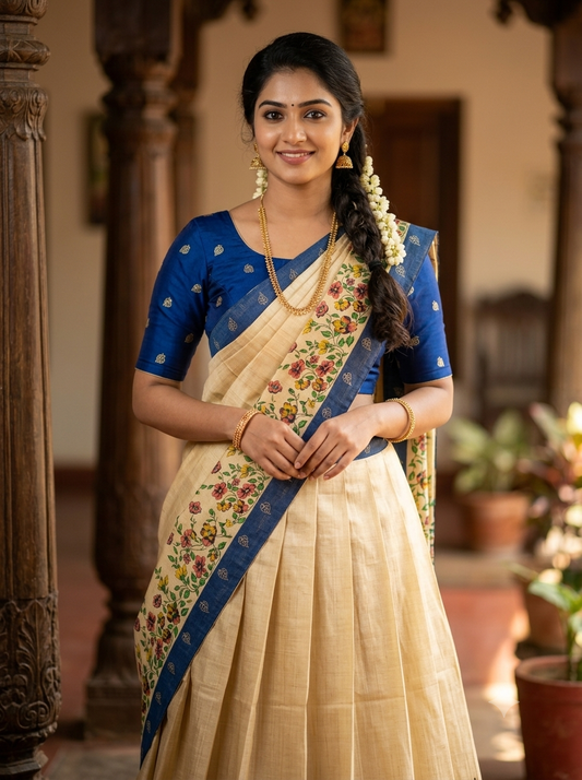 Fully Stitched Dhavani Set