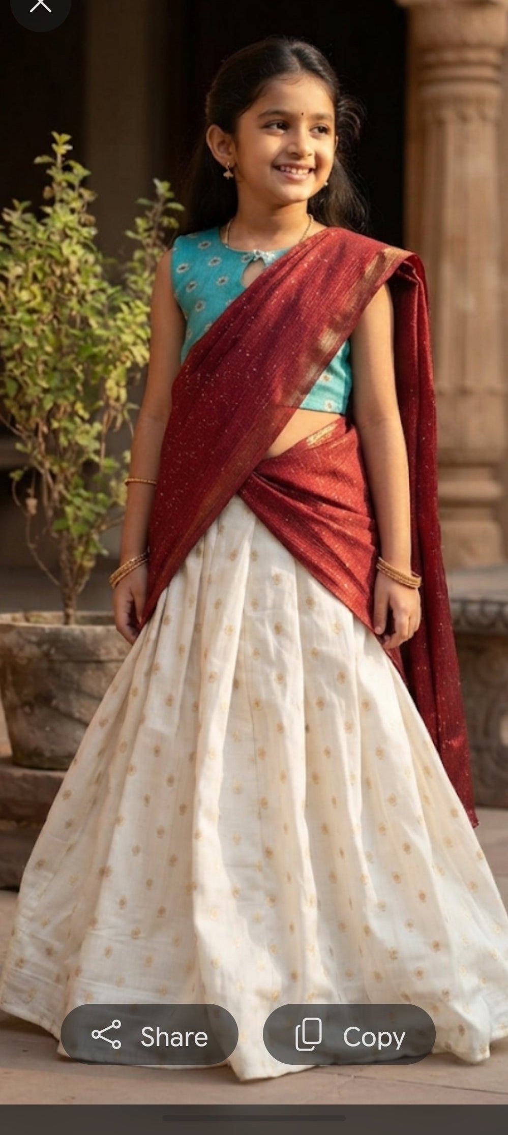 KIDS  DHAVANI - FULLY STICHED SETS.