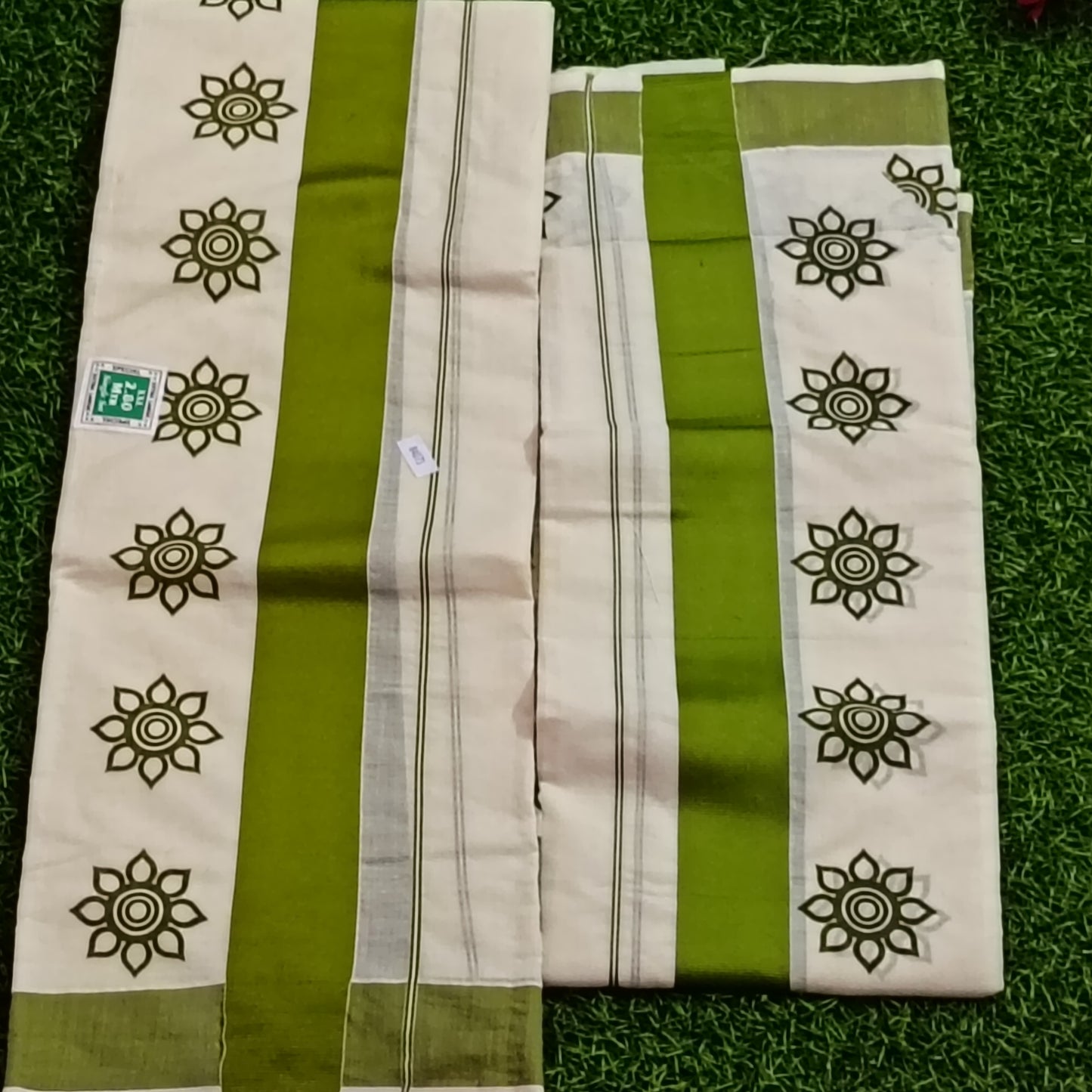 Kerala Printed Set Mundu – Floral Border Collection