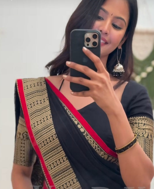 Sarees With STICHED BLOUSE.