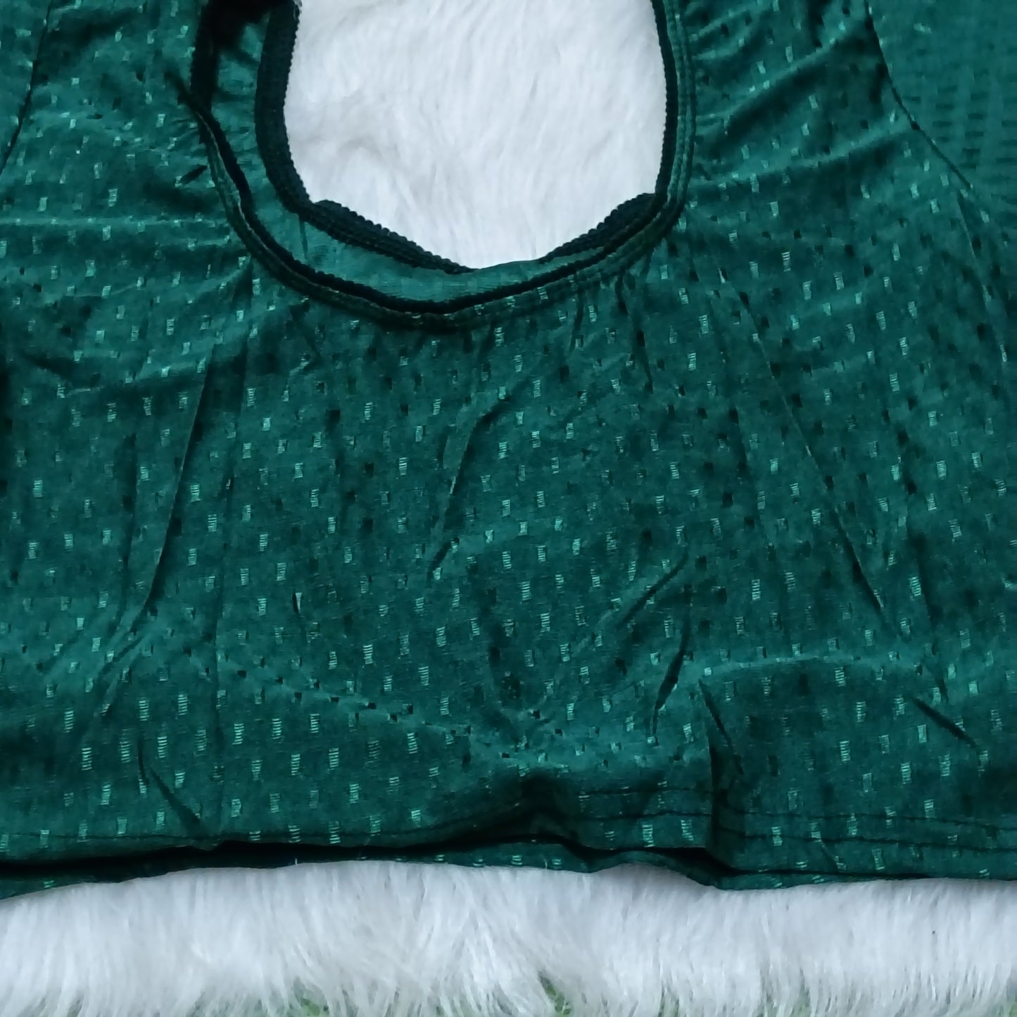 Shimmer Dot Weave Ready to Wear Stretchable Blouse | Size 36–46