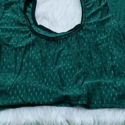 Shimmer Dot Weave Ready to Wear Stretchable Blouse | Size 36–46