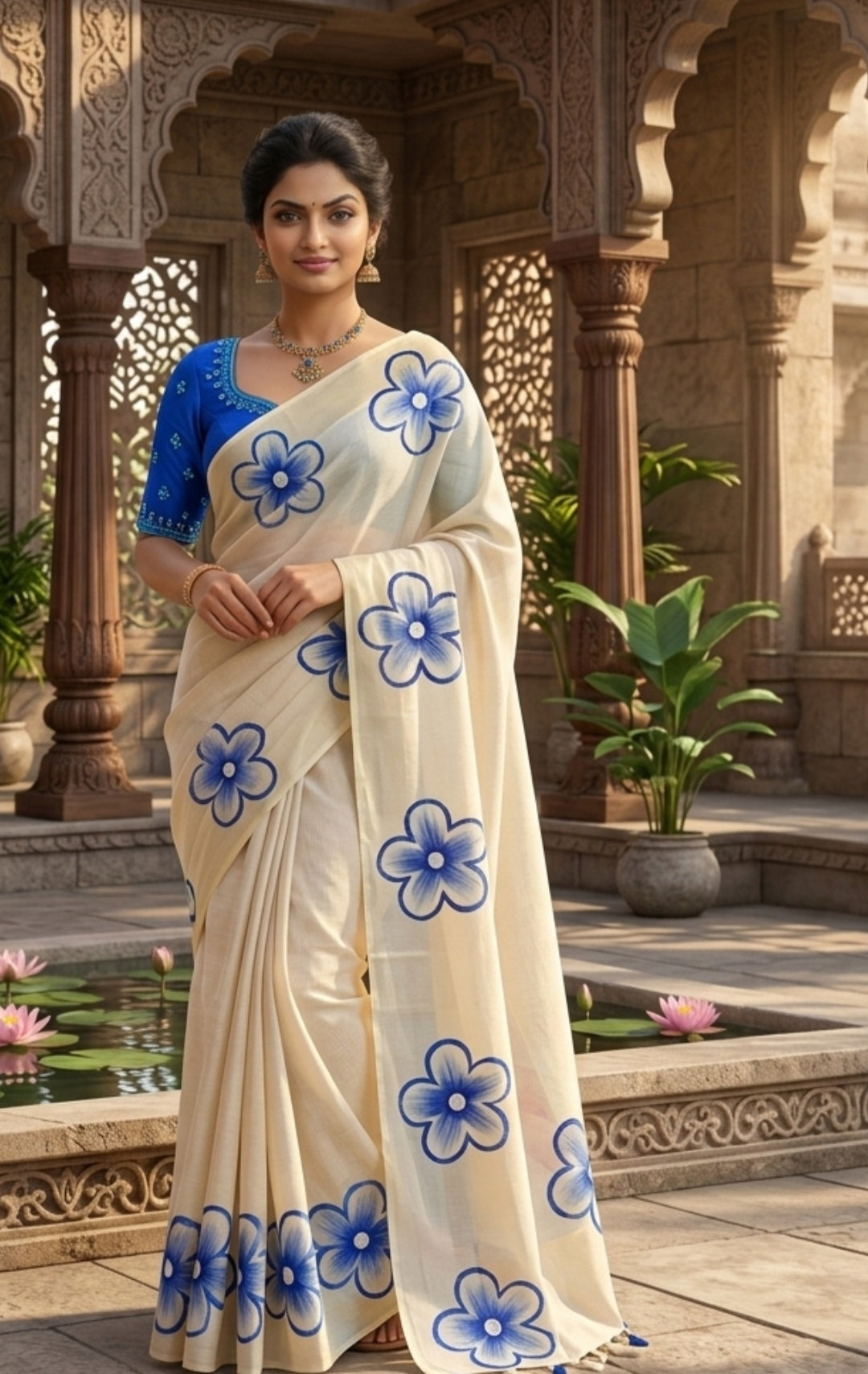 MUL-COTTON SAREE