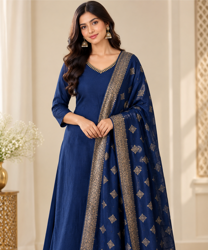 Banarasi  Kurta Set — Party Wear