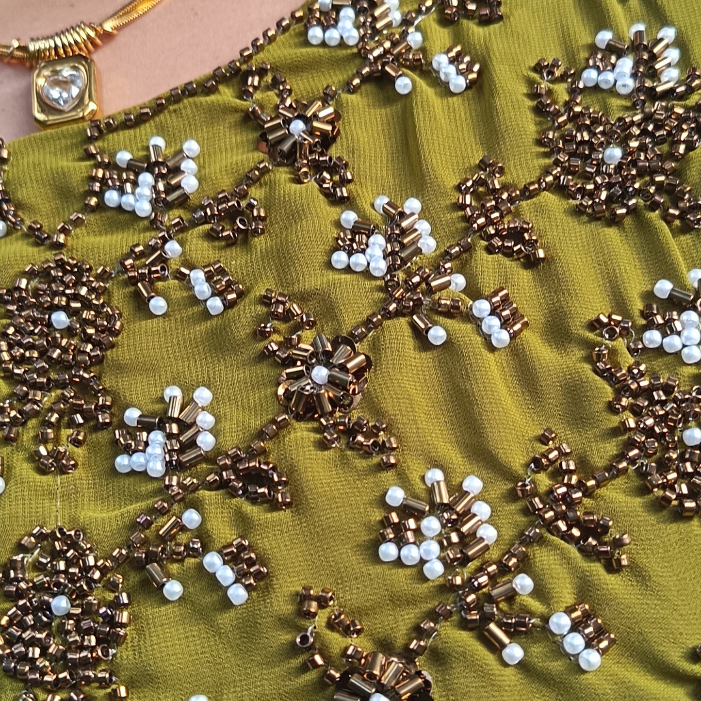 Purple & Gold Panel Cut Churidar Two-Piece Set