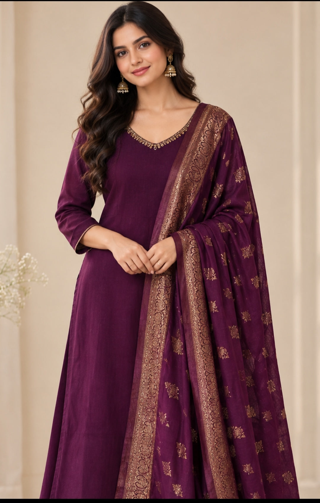 Banarasi  Kurta Set — Party Wear