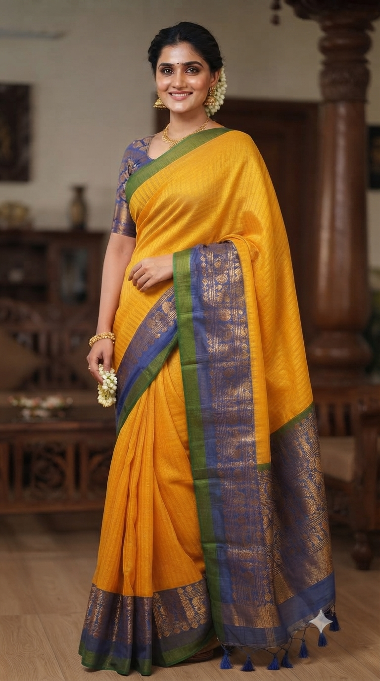 MUL-COTTON SAREE