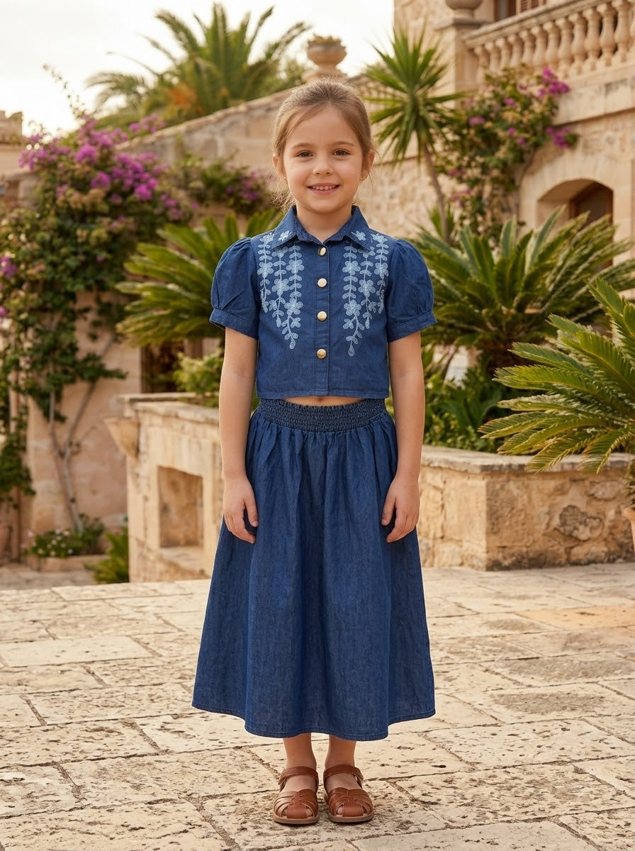 KIDS DENIM SETS(KD-17).