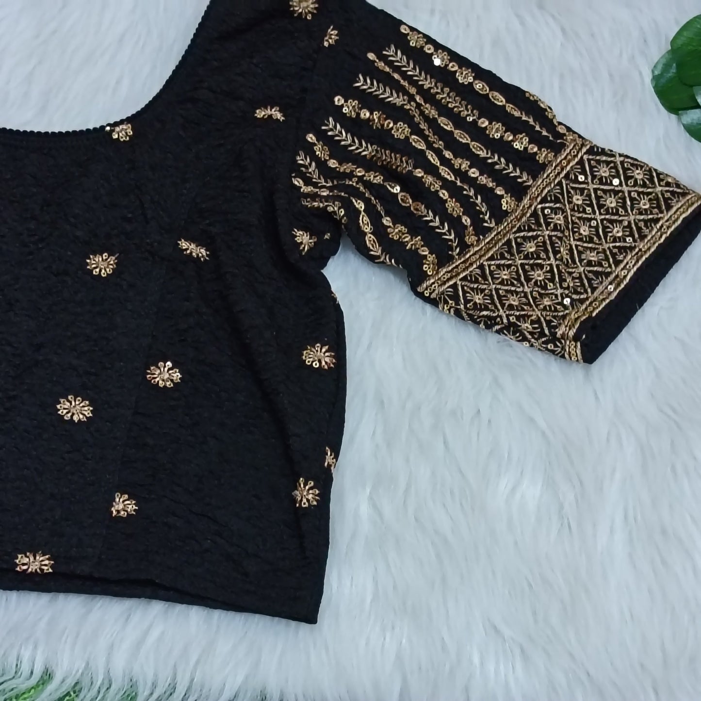 Luxe Zardozi Embroidered Ready-to-Wear Saree Blouses