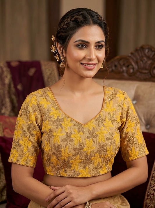 READY TO WEAR STRECHABLE ROUND NECK BLOUSE