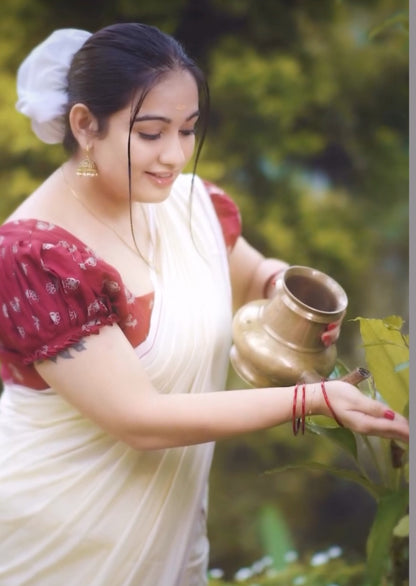 Kerala Puliyila Kara Set Mundu Set .