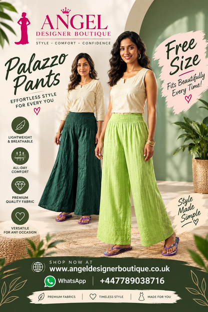 PALAZZO PANTS FREE SIZE (38-44)